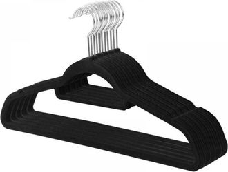 OEM Juego De 30 Perchas De Abs Flocado, Antideslizantes, Para Ropa, Hogar Y Tienda
