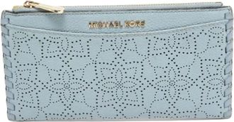 Michael Kors Tweedehands leren portemonnees - Dames - Vintage Accessoires - Blauw - ONE Size - Vintage
