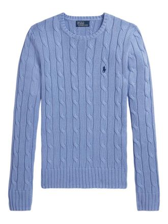 Polo Ralph Lauren Cable-Knit Slim Fit Cotton Crewneck Jumper
