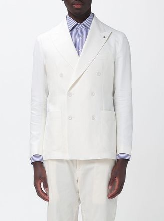 Tagliatore Blazer doppiopetto in lino e cotone