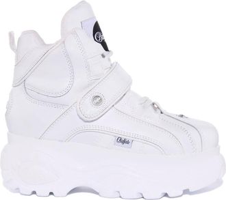 Buffalo Witte Leren Chunky Sneakers Vrouwen - Dames - Sneakers - Wit - 40 EU - Leer - Schoenen