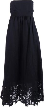 Max Mara Scena Dress - Dames - Casual kleedjes - Zwart - XS - Katoen - Kleedjes