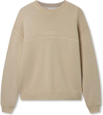 Axel Arigato Gens Washed Sweatshirt - Heren - Sweatshirts - Beige - L - Katoen - Hoodies & sweatvesten
