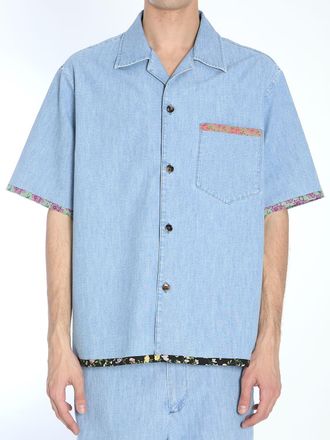 Valentino Garavani Mens Denim Shirt - Light Blue Cotton - Size EU 48 (Mens)