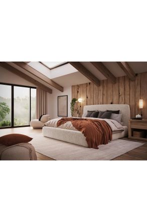 MID.YOU Mid.you Polsterbett, Beige, Metall, 160x200 cm, Bettkasten, gepolstertes Kopfteil, in verschiedenen Gr&ouml;&szlig;en erh&auml;ltlich,alternative Gr&ouml;&szlig;en erh&auml;ltlich, S