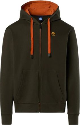 North Sails Hoodie Full Zip 691260 - Heren - Vesten met rits - Groen - 4XL - Katoen - Hoodies & sweatvesten