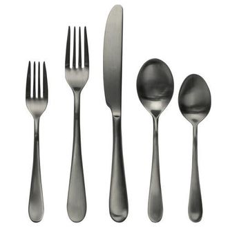 Mepra Natura Flatware Set - 20 Pieces in Ice Black Gold at Nordstrom