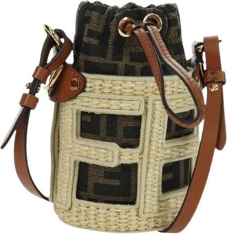 Fendi Bolso de hombro Pre-owned Zucca Canvas - Pre-owned - Mujer - Beige - ONE SIZE