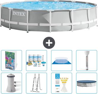 Intex Piscina Prism Frame Redonda - 457x107 Cm - 9-piezas S574