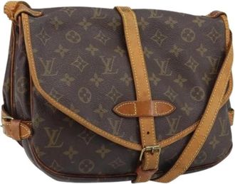 Louis Vuitton Pre-owned Canvas Cross Body Bag - Dames - Vintage Schoudertas - Bruin - ONE Size - Vintage