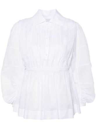 Jil Sander Camicia plissettata - Bianco