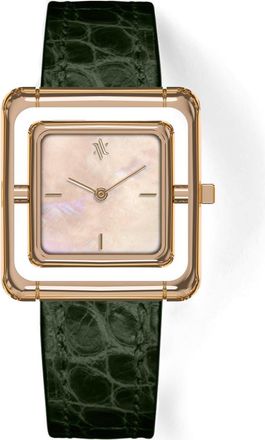 Vanna Umbra Aurora Pearl Watch in Pearl-Rose Gold-Green at Nordstrom