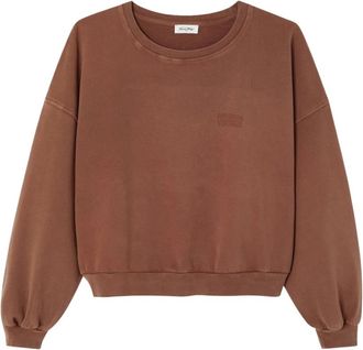 American Vintage Jitbay Sweatshirt - Dames - Sweatshirts & Hoodies - Bruin - Maat: L Katoen