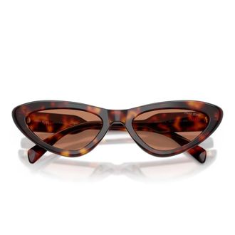 Miu Miu Sunglasses, female, Brown, Size: 55 MM Mub11Su Sunglasses