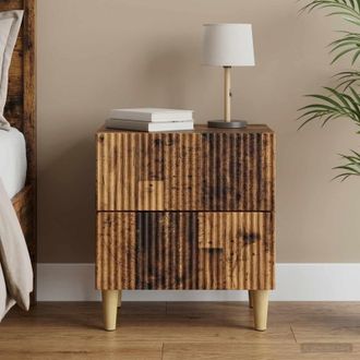 vidaXL Vidaxl Armadio Da Notte Con Cassetto Legno Antico 43 X 34,5 X 48