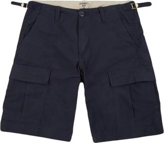 Carhartt Work in Progress Bermuda Cargo - Heren - Korte Broeken - Blauw - W26 - Katoen - Korte Broeken