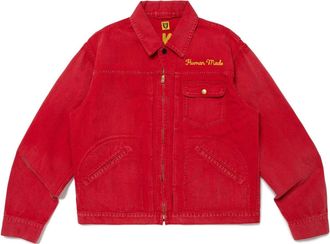 Human Made Zip-Up Work Jacket Red HM27JK014