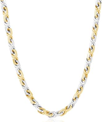 Pompeii3 Mens 14k Gold (46gram) or Platinum (86gram) 5.5mm Link Chain Necklace 18