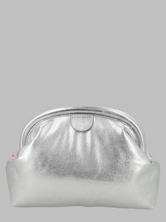 Stella McCartney Womens Clutch Falabella Silver Polyamide Handbags Hand Bags