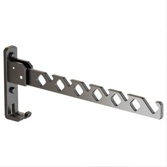 No Brand Perchero Plegable De Pared, 34 X 13 Cm, Capacidad De 15 Kg, Sistema De Gancho Y Barra De Alta Resistencia