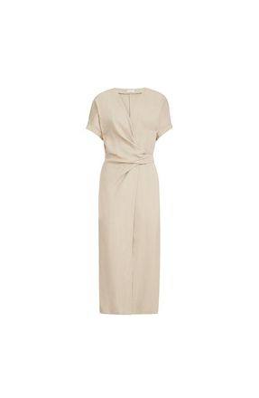 Brunello Cucinelli Wrap-effect dress in Beige at Nordstrom, Size Xx-Small Eu