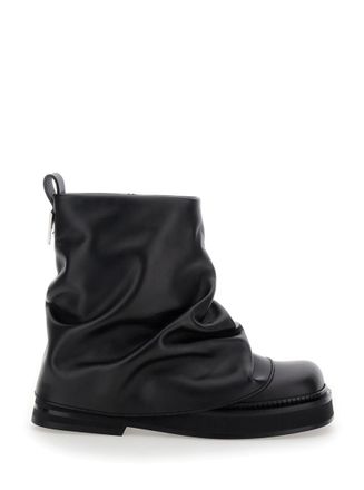 The Attico Black Ankle Boots