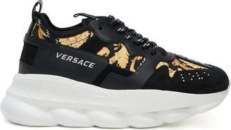 Versace Schoenen - Heren - Sneakers - Zwart - 42 EU - Schoenen