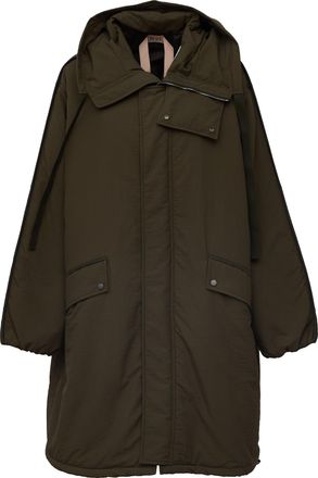 N&deg;21 Hooded Long Coat