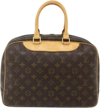 Louis Vuitton Pre-owned Vintage Handbag - Dames - Vintage Handtas - Bruin - ONE Size - Leer - Vintage
