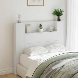vidaXL vidaXL Testiera Bianco 120 x 16,5 x 103,5 cm Legno multistrato