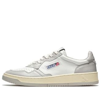 Autry Autry Medalist Low Leather Grey White AULM-WB10