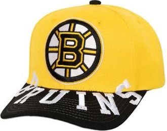 Mitchell & Ness Mens Mitchell & Ness Gold/Black Boston Bruins Underarch Two-Tone Pro Crown Snapback Hat at Nordstrom