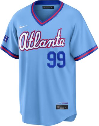 Nike Spencer Strider Atlanta Braves City Connect Nike Mens MLB Stadium Jersey in Blue | RE260H0LAW9-R98