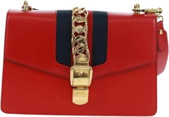 Gucci Pre-owned Shoulder Bags, female, Red, Size: ONE SIZE Pre-owned Vintage Shoulder Bag