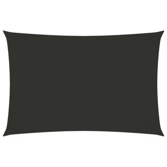 Berkfield Home Sunshade Sail Oxford Fabric Rectangular 6x8 m Anthracite in Black