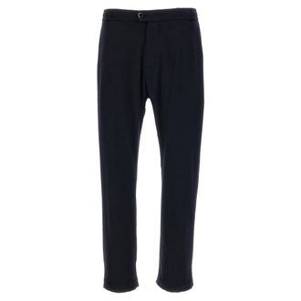 Barena Broeken, Heren, Blauw, M, Kasjmier, Cashmere Kostuumbroek