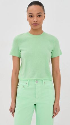 Sablyn Charleston Relaxed Crewneck Tee In Lime