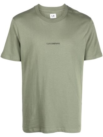 C.P. Company logo print cotton T-shirt - Green