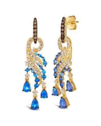 Le Vian Blueberry Sapphire 14K 2.73 ct. tw. Diamond & Sapphire Dangle Earrings