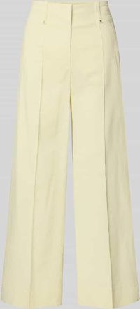 Luisa Cerano Luisa Cerano Wide Fit Stoffhose mit Viskose-Anteil in Hellgelb, Gr&ouml;&szlig;e 38