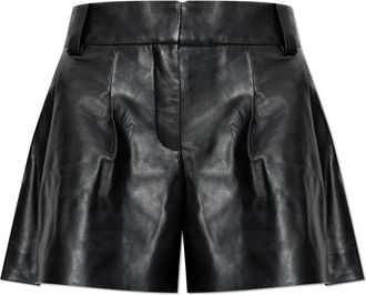 Iro Leren shorts Periz - Dames - Bermuda - Zwart - S - Leer - Korte Broeken