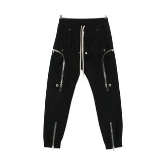 Rick Owens Sweatpants, male, Black, 2XL, Drawstring Joggers
