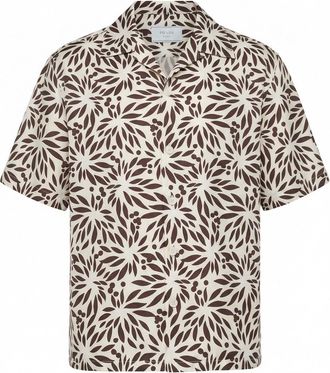 Prada Striped Cotton And Silk Bowling Shirt