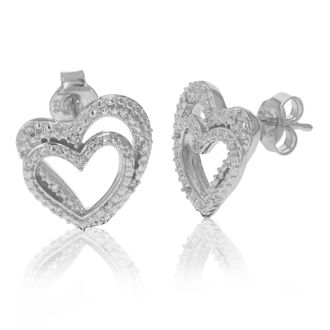 Vir Jewels 1/10 cttw Lab Grown Diamond Dangle Earrings in Sterling Silver With Push Backs For Women
