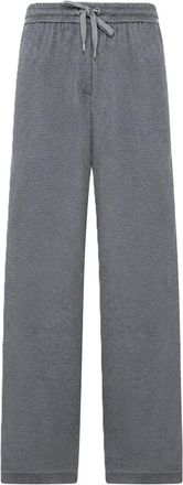 Brunello Cucinelli WIDE LEG TROUSERS WITH DRAWSTRING - Brunello Cucinelli - Woman