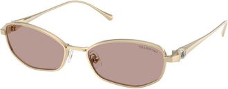 Swarovski SK7042 40467N Womens Sunglasses Gold Size 55