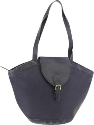 Dior Pre-owned Vintage Trotter Tote Bag - Dames - Vintage Schoudertas - Blauw - ONE Size - Leer - Vintage