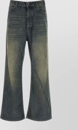 Balenciaga wide-leg jeans with belt loops and pockets