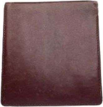 Cartier Pre-owned Card Holder - Dames - Vintage Accessoires - Rood - ONE Size - Leer - Vintage