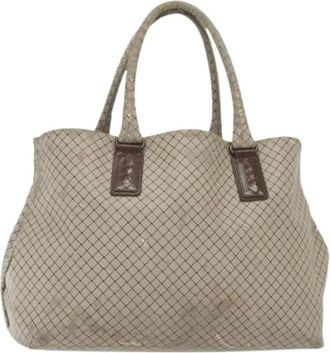 Bottega Veneta Pre-owned Tote Bags, female, Gray, Size: ONE SIZE Pre-owned Vintage Tote Bag